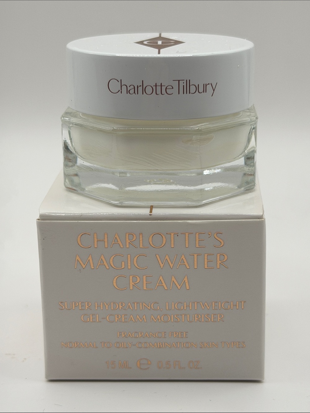 CHARLOTTE’S MAGIC WATER CREAM Travel Size 0.5 Oz Super Hydrating GelCream NIB!
